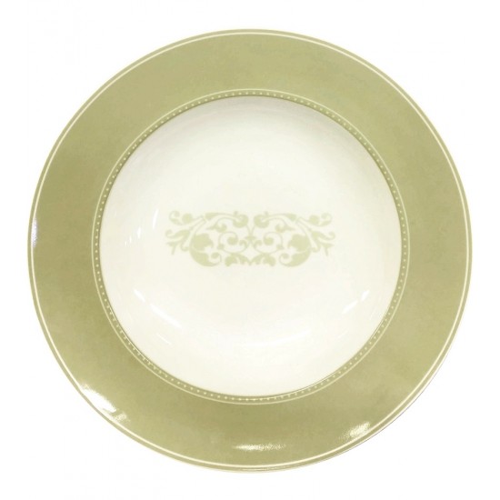 Prato 23,7cm Fundo Versa Perola Porcelana Germer     